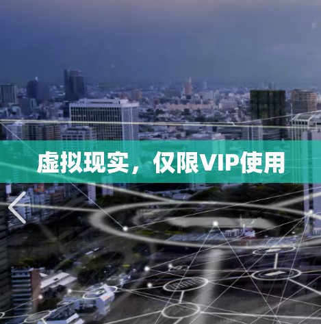 虚拟现实,仅限VIP使用