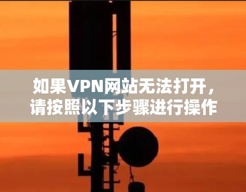 如果VPN网站无法打开,请按照以下步骤进行操作