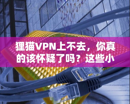 狸猫VPN上不去,你真的该怀疑了吗?这些小问题就能让你下放到安全的网络 狸猫VPN上不去,你真的该怀疑了吗?这些小问题就能让你下放到安全的网络