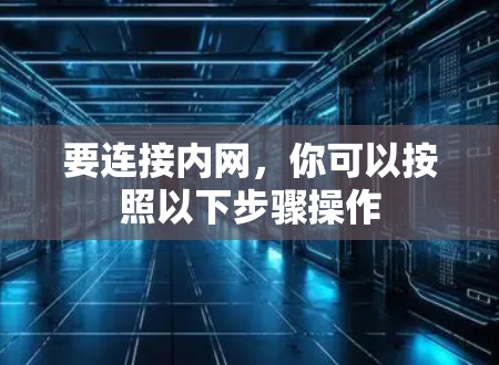 要连接内网,你可以按照以下步骤操作