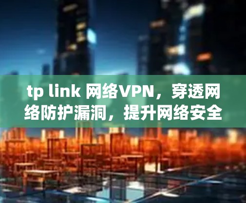 tp link 网络VPN,穿透网络防护漏洞,提升网络安全性能 tp link 网络VPN,穿透网络防护漏洞,提升网络安全性能