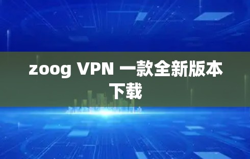zoog VPN 一款全新版本下载