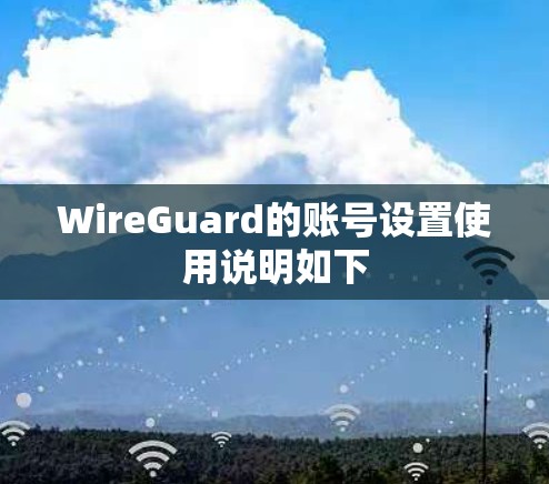WireGuard的账号设置使用说明如下