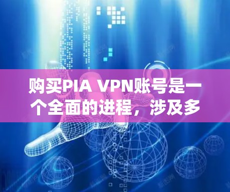 购买PIA VPN账号是一个全面的进程，涉及多个步骤和注意事项。以下是一个系统化的指南，帮助您顺利完成购买过程，并了解服务介绍
